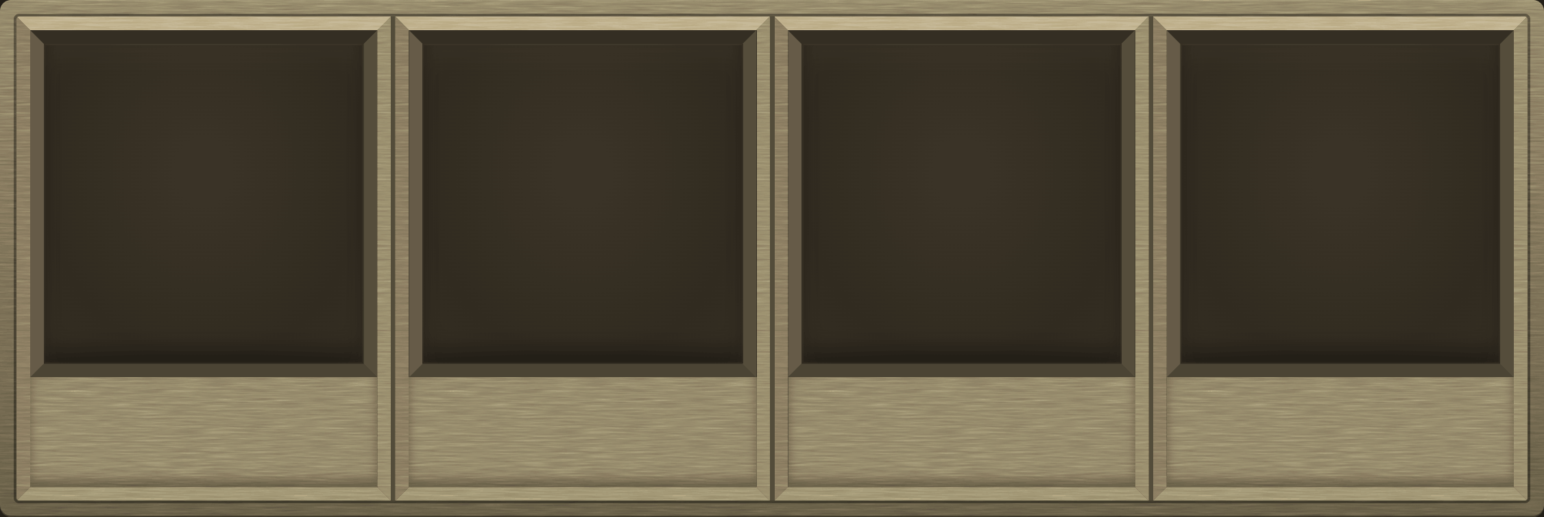 Desert Khaki Display Case (1x4)